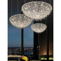 意大利风格轻奢水晶吊灯高端设计进口埃及水晶别墅餐厅大气水晶灯